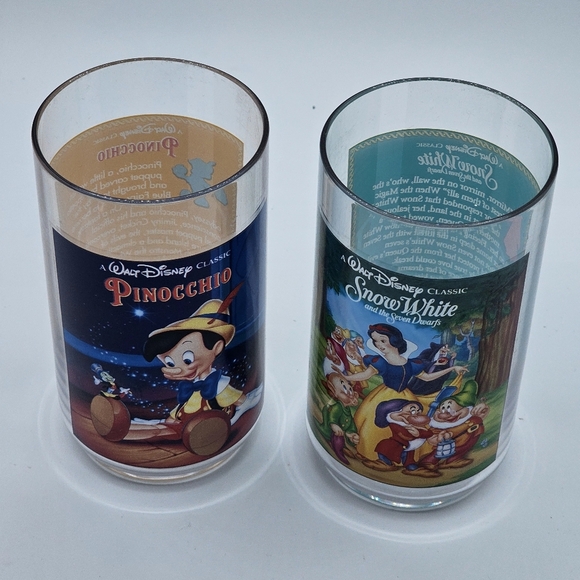 Vintage 1994 Disney Burger King Pinocchio & Snow White Collectors Series Cups - Picture 9 of 10